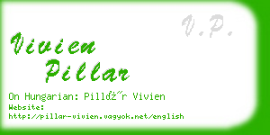 vivien pillar business card